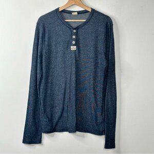 Hollister Long Sleeve Henley Pullover Shirt Button Front Casual